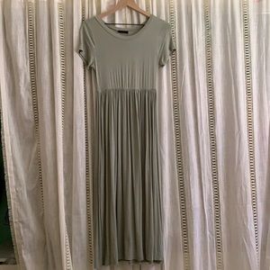 Sage green Midi dress